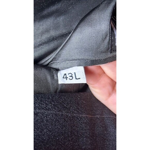 Christian Dior Monsieur Men’s Pin Stripe Sports Coat Blazer Dark Gray Size 43L - Picture 10 of 11